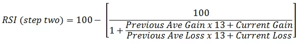 Relative Strength Index formula part 2